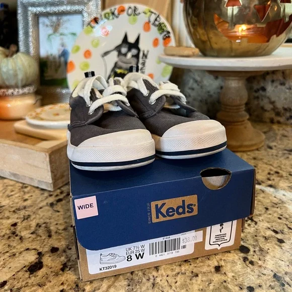 Navy Keds - WIDE - Picture 2 of 3